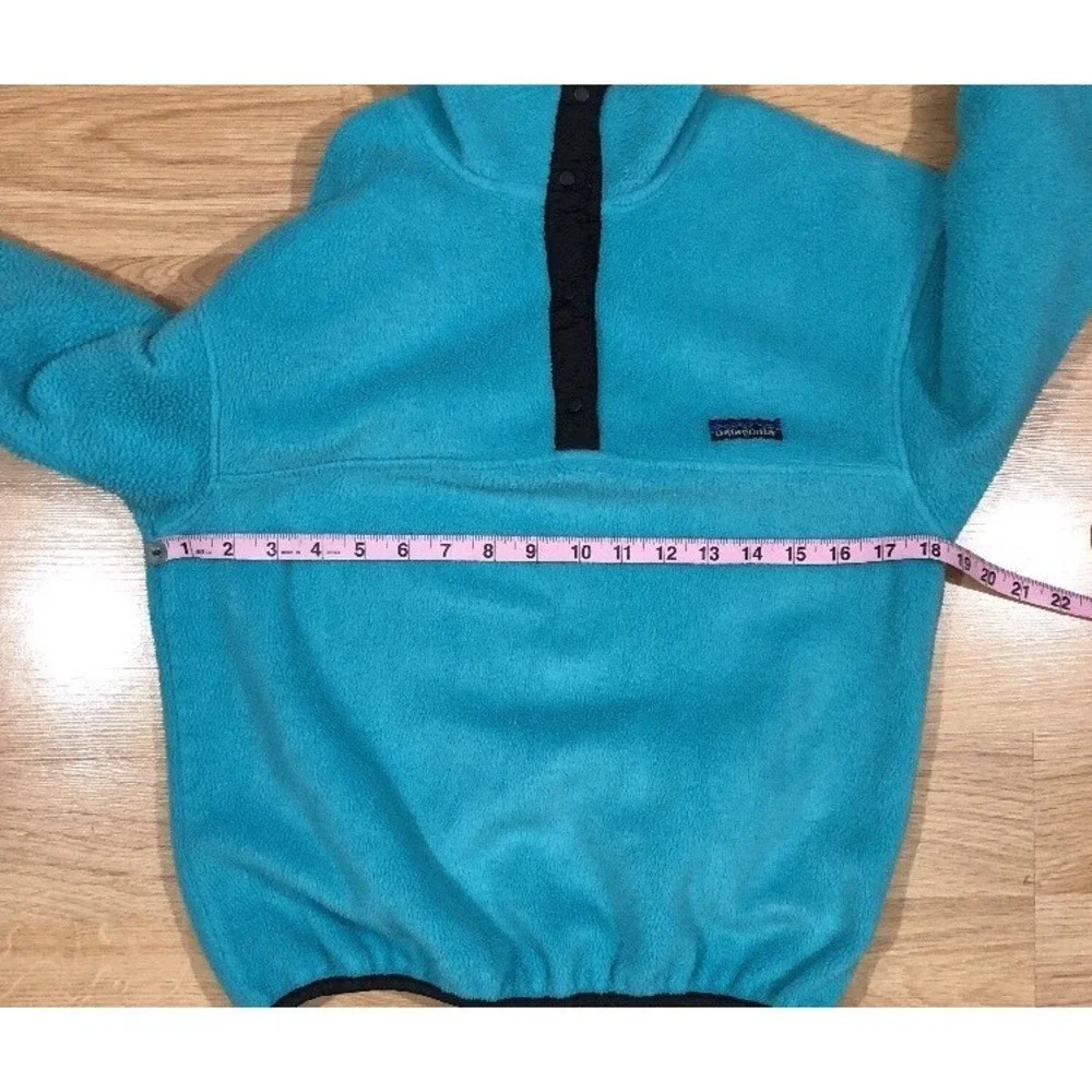 PATAGONIA Snap T‎ Fleece Kids Size Large 12 Blue And Black